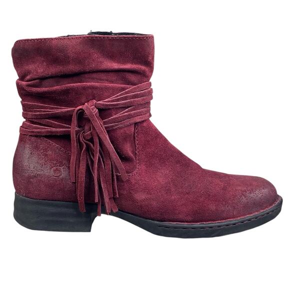 Born Women’s Cross Res Suede Distressed Ankle Boot Size US 9.5 - Picture 1 of 10